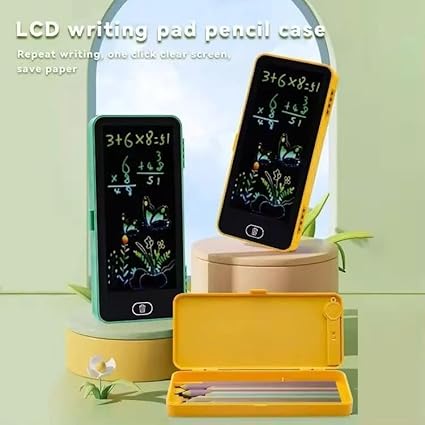 2-in-1 LCD Writing Tablet Penicil Case